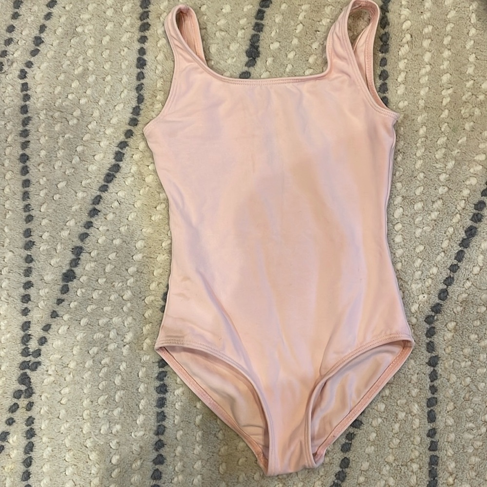 Bloch Basic Round Neck Tank Leotard in Pink, Size 4-6